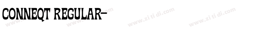 Conneqt Regular字体转换